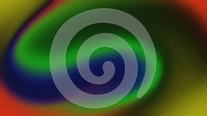 Dark swirled gradient background with green and blue.