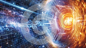 Abstract Representation of a Black Hole in Space