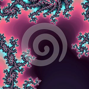 Dark swirly fractal pattern