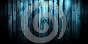 Dark Teal Blue Wooden Planks Background Texture Rustic Vertical Wood Paneling