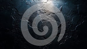 Dark Textured Wall With Cracks And Light Rays Creating Contrast