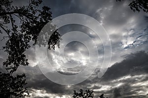 Dark thunderclouds