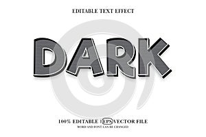 Dark title background Editable text effect, 3d text template