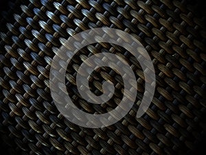 Dark tone weave basket pattern background