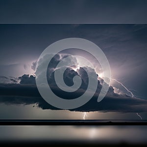 Creates a dramatic contrast between the clouds edges and the