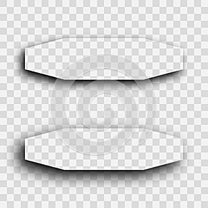 Dark transparent realistic shadow