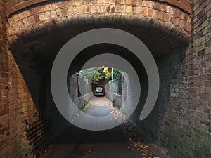Dark tunel view
