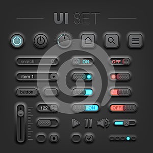 Dark UI set