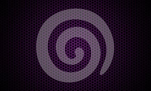 Dark violet background. Dark hexagon carbon fiber texture. Violet honeycomb metal texture steel background.