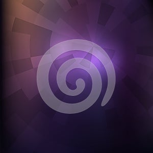 Dark violet image. Futuristic techno style. Concentric and radi