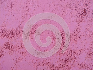 Dark wall background. Empty workplace, in front of an abstract package