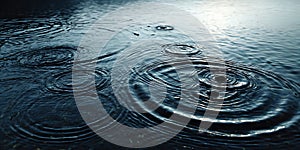 Dark Water Ripples Abstract Texture Background