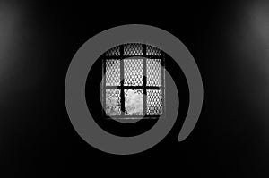 Dark window through a pinhole