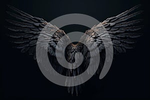 Dark wings. Generate Ai