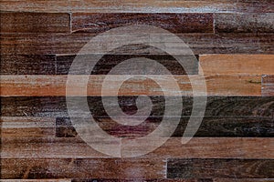 Dark wood brown grain texture background. Nature old grunge pattern wooden for floor decoration