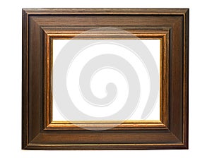 Dark Wooden Picture Frame w/ Path