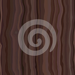 Dark wooden surface striped of fiber. Template for your design. Natural wenge wood texture seamless background.  Vector