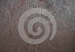 Dark worn rusty metal texture background.Iron surface rust