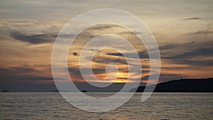 Darkend Sky Sunrise at Rayong