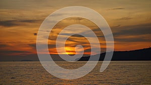 Darkend Sky Sunrise at Rayong