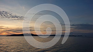 Darkend Sky Sunrise at Rayong