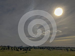 Darkened Skies over Central California