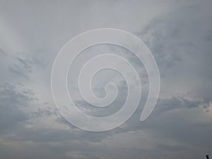 Darks clouds after rain