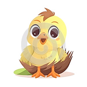 A darling and lovable ÃÂ±llustration of a baby chick