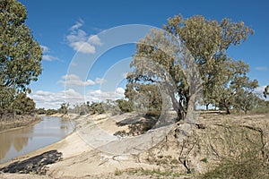 The Darling river in the far west of New South Wales