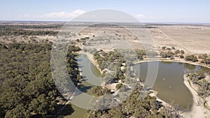 Darling river in western New South Wales, ASustralia.