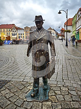 Monument of Stanislaw Dulewicz who was mayor of Darlowo.