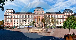 Darmstadt, Marktplatz - market square on a sunny day in summer