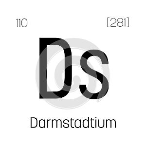 Darmstadtium, Ds, periodic table element