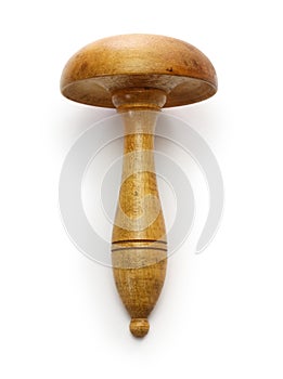 Darning mushroom, vintage tool of repairing holes in fabric or knitting