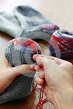 Darning socks