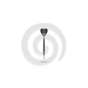 Dart arrow icon with shadow