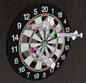 Dart board
