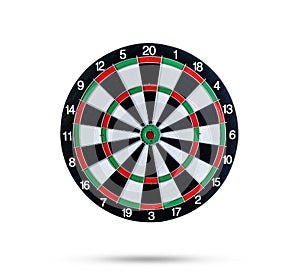 Dart board Isolated on White background