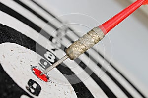 Dart hit the target