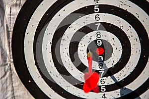 Dart is an opportunity and Dartboard is the target and goal
