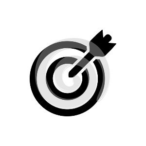 Dart target icon flat vector template design trendy