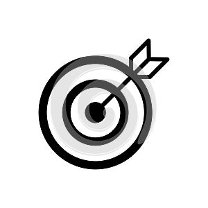 Dart target icon flat vector template design trendy