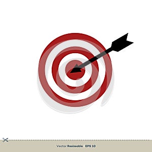 Dart Target Vector Logo Template Illustration Design. Vector EPS 10