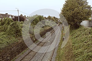 DART Train Track in Dublin