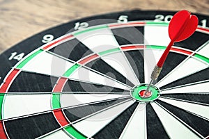 Dartboard with arrow. Marketing, Target, Success concept