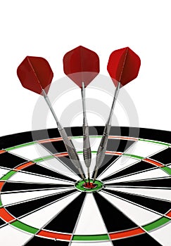 Dartboard and darts