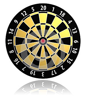 Dartboard vector illustration