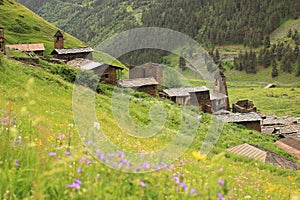 Dartlo village. Tusheti region (Georgia)