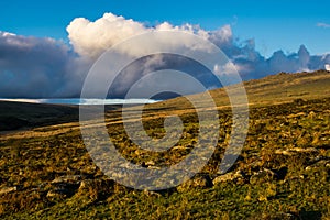 Dartmoor hills cloudscape