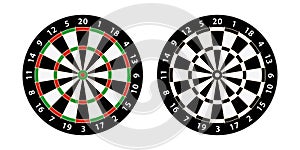 Darts board target